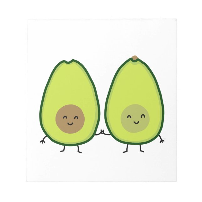 You're my PERFECT HALF, AVOCADO Notepad (Front)