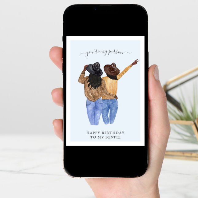 You're My Person | Best Friend Birthday Card (Front Digital)