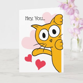You're My Person Cute Cat Greeting Card