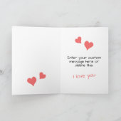 Youre My Person I Love You Add Name Cat Greeting Card (Inside)