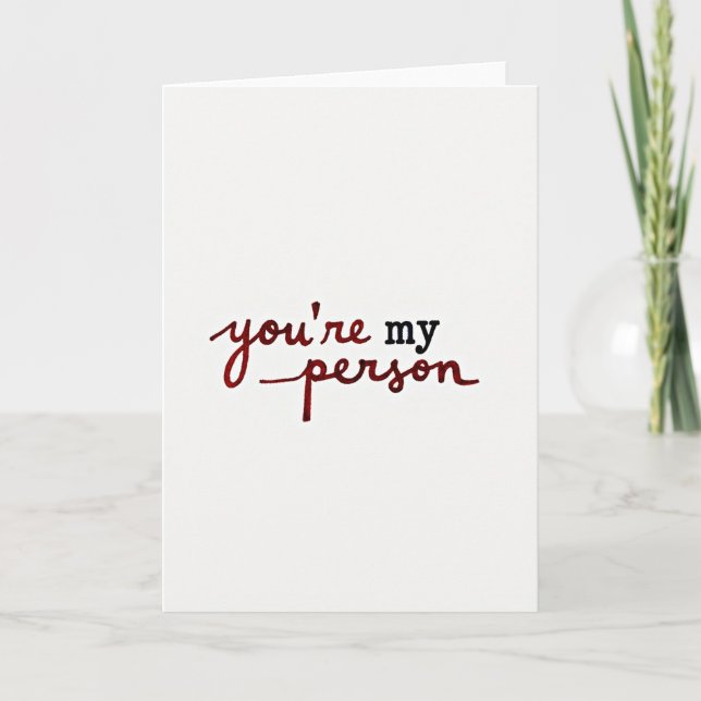 Youre My Person Love Card (Front)