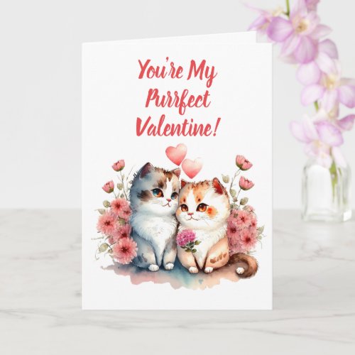 Youre My Purrfect Valentine Card