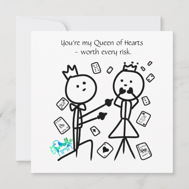You're My Queen of Hearts Card (Front)
