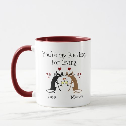 Youre My Riesling for Living Card Mug