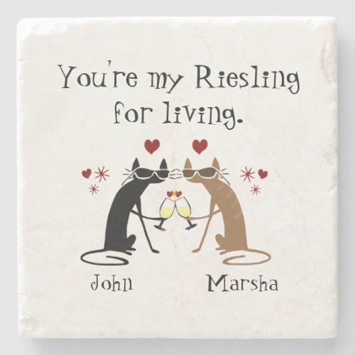 Youre My Riesling for Living Stone Coaster