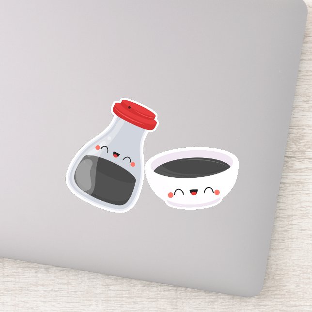 you're my soymate , soy and sushi couples sticker (Detail)
