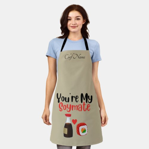Youre My Soymate  Soy  Apron