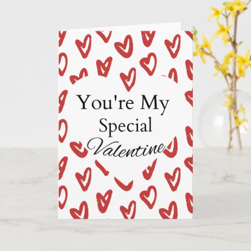 Youre My Special Valentine Valentines Day Card