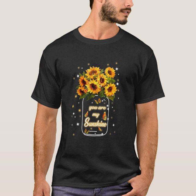 Youre My Sun Shine Sunflower Butterfly T-Shirt (Front)
