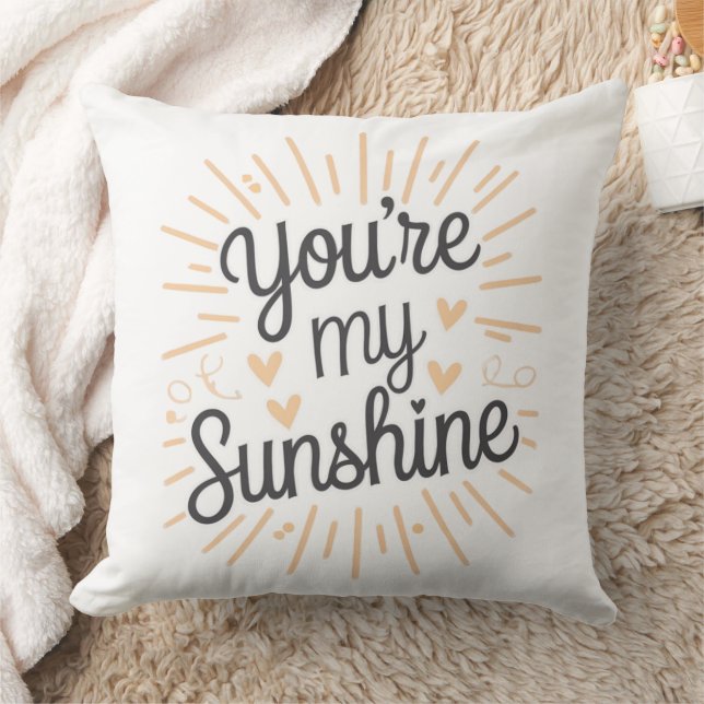 You're My Sunshine Throw Pillow (Blanket)