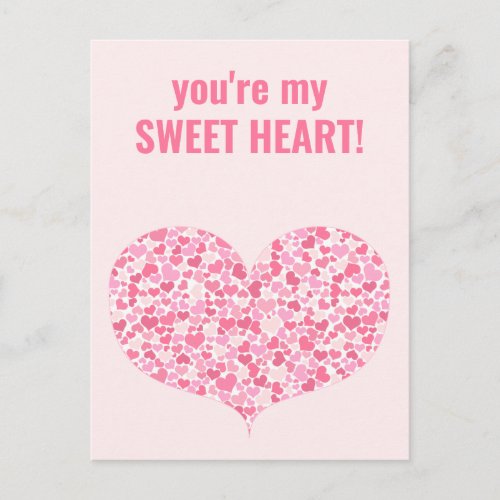 Youre My Sweet Heart _ Cute Classroom Valentine  Postcard