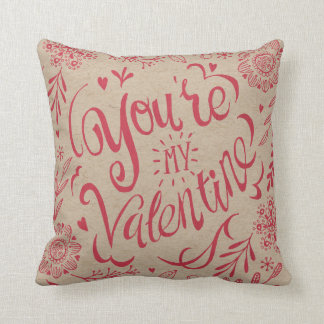 You're my valentine Craft Paper | Throw Pillow