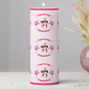 You're my Valentine Pillar Candle