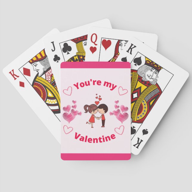 You're my Valentine    Poker Cards (Back)