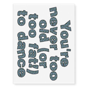 You're never too old (or too fat) to dance temporary tattoos