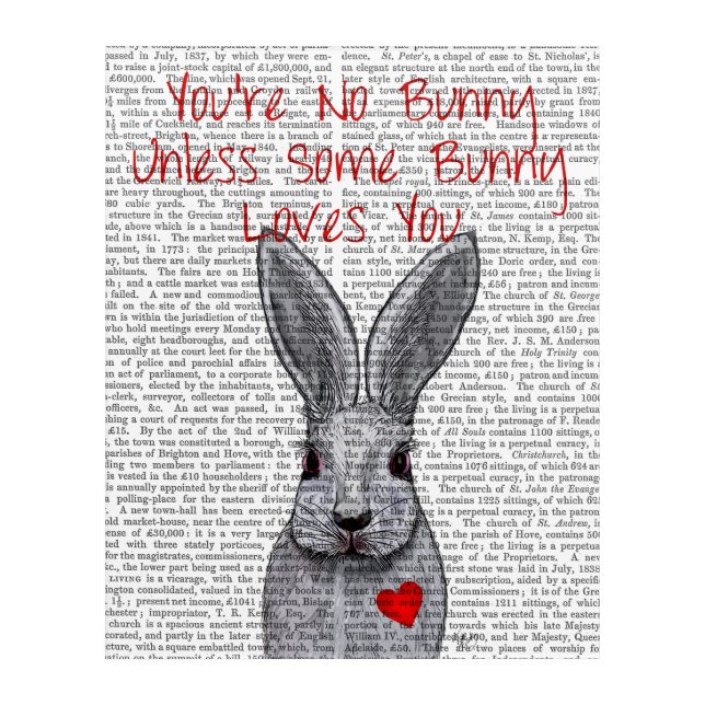 You're No Bunny Acrylic Print (Front)