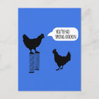 You're No Spring Chicken Chickens Postcard | Zazzle