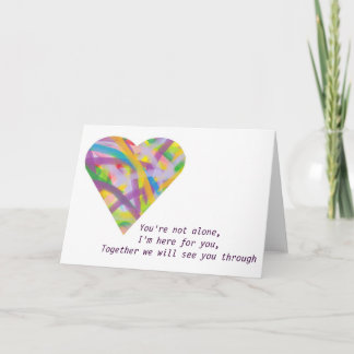 You're not alone card