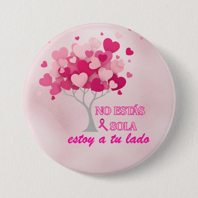You're not alone in fighting breast cancer button (Front)
