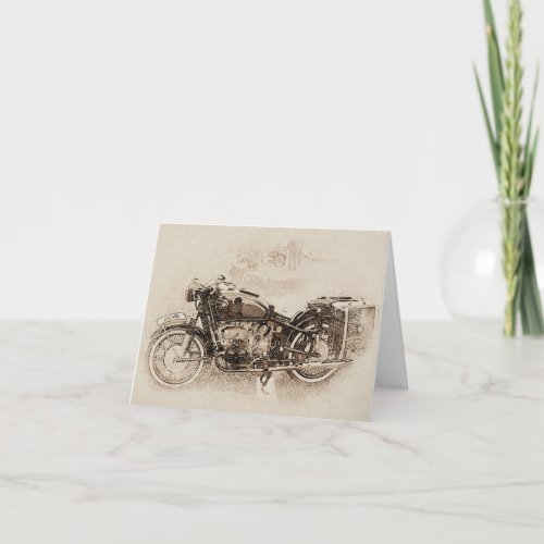 Youre Not Old Motorcycle Birthday Card