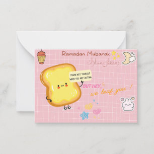 You're Not Yourself When Fasting Funny Ramadan Note Card