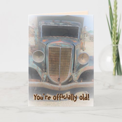 Youre Officially Old Birthday Card