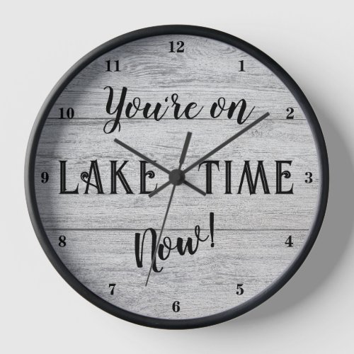 Youre on Lake Time Now Clock