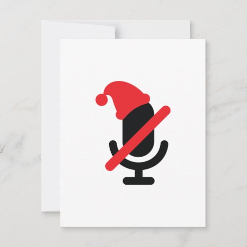 Youre on mute mic only Holiday Card