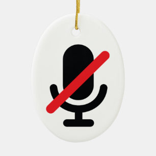You're on mute. microphone ornament