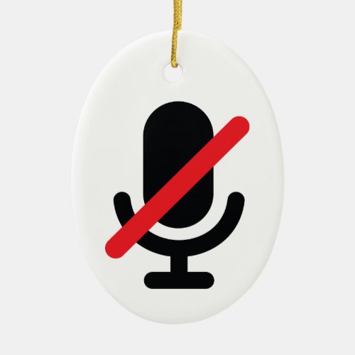 Youre on mute microphone ornament