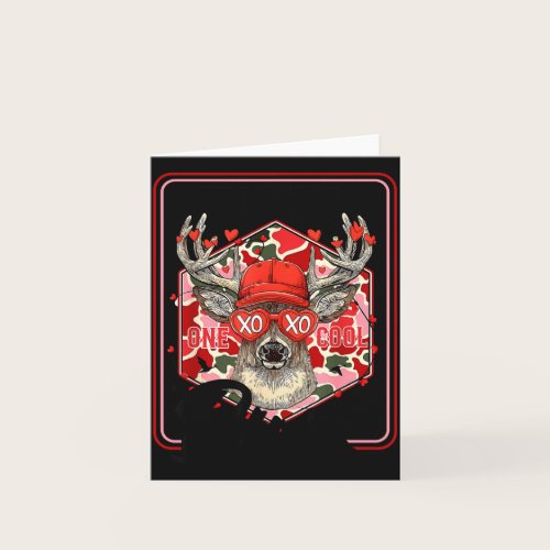 You're One Cool Buck Camouflage Valentine's Day Hu Card