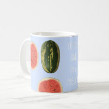 "You're one in a Melon" Fruit Thank You Mug Gift