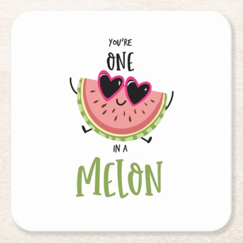 Youre one in a melon gift tags favour bags key ri square paper coaster