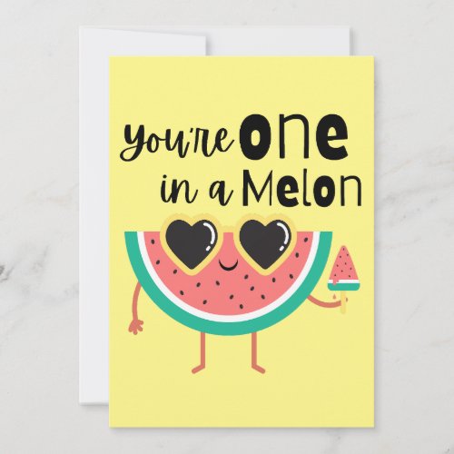 Youre one in a Melon Holiday Card