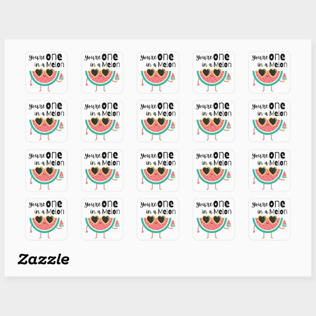 You're one in a Melon Square Sticker (Sheet)