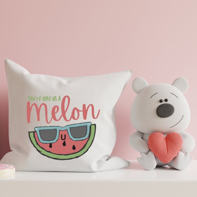 You're One In A Melon Throw Pillow (Creator Uploaded)