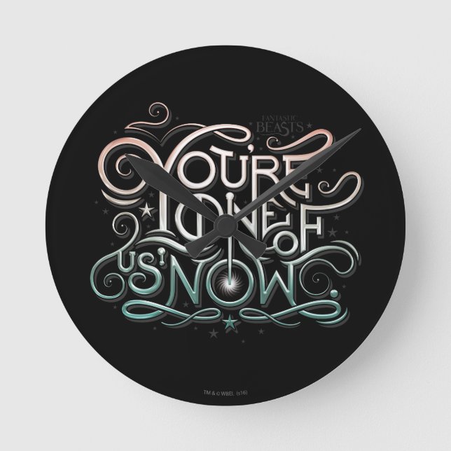 You're One Of Us Now Colorful Graphic Round Clock (Front)