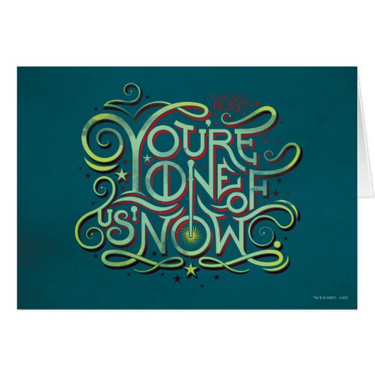 You're One Of Us Now Green Graphic Cards (Front Horizontal)