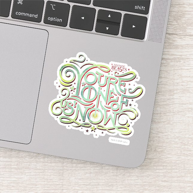 You're One Of Us Now Green Graphic Sticker (Detail)