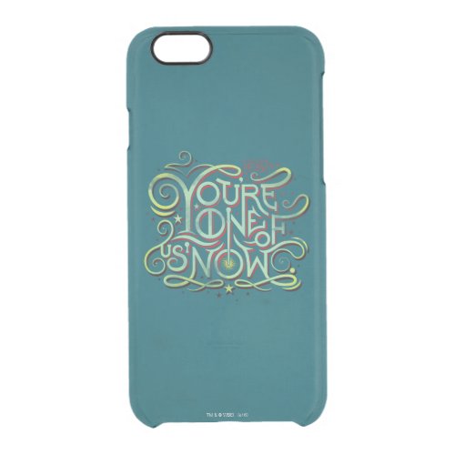 Youre One Of Us Now Green Graphic Clear iPhone 66S Case
