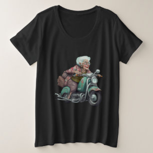 You're Only as Old as You Feel Funny Old Lady Plus Size T-Shirt