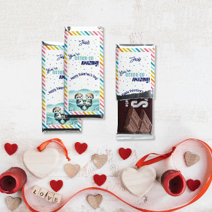 You're Otterly Amazing cute otter Valentine Hershey Bar Favors