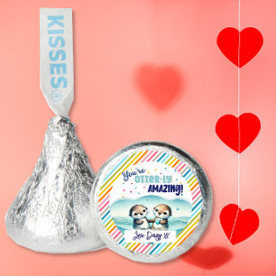 You're Otterly Amazing cute otter Valentine Hershey®'s Kisses®