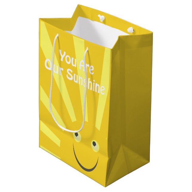 You're Our Sunshine Medium Gift Bag (Front Angled)