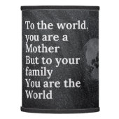 You're Our World Mom Lamp Shade (Left)