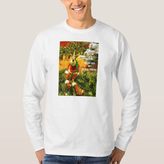 You're Out of Milk & Cookies Holiday Men's T-Shirt (Front)