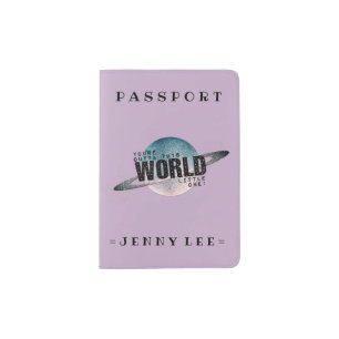 You're Out of This World Personalized Girl's Gift Passport Holder