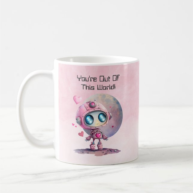 You're Out Of This World Valentine Coffee Mug (Left)