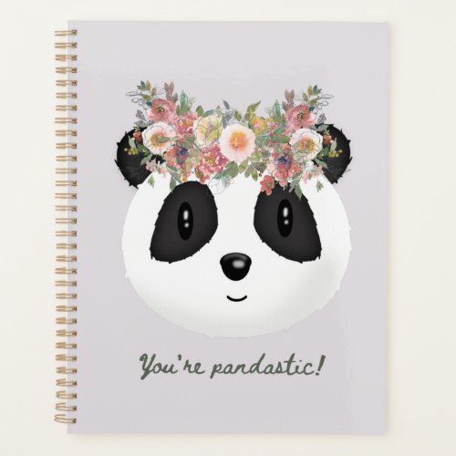 Youre pandastic Cute Panda Bear  Planner