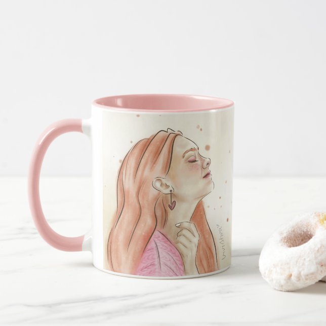 You're Precious Mug | Beige & Splash (With Donut)